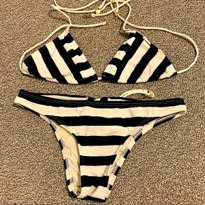 BIKINI JUICY COUTURE TRIANGLE BRA LACE UP BTM